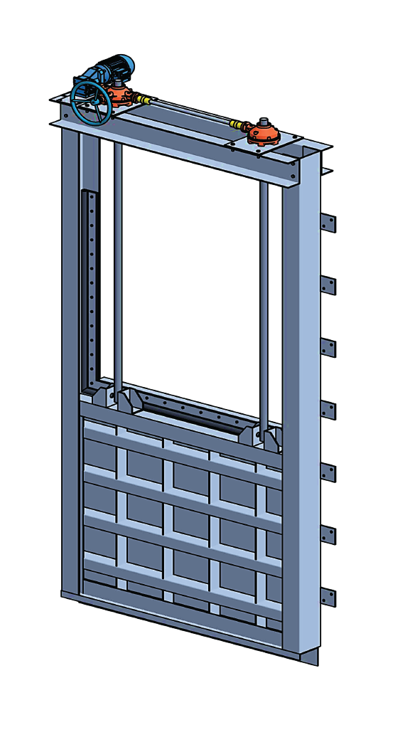 Van điều tiết kiểu cánh phẳng dạng cánh đơn3