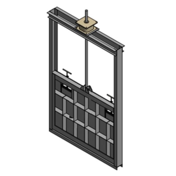 Van cửa phai điều tiết mực nước 2300x1800mm