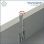 Van cửa phai trên tường lắp bể nước sạch; nước thải kích thước 250.250mm0