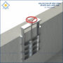 Van cửa phai trên tường lắp bể nước sạch; nước thải kích thước 700.700mm0