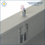 Van cửa phai trên tường lắp bể nước sạch; nước thải kích thước 900.900mm vận hành điện0