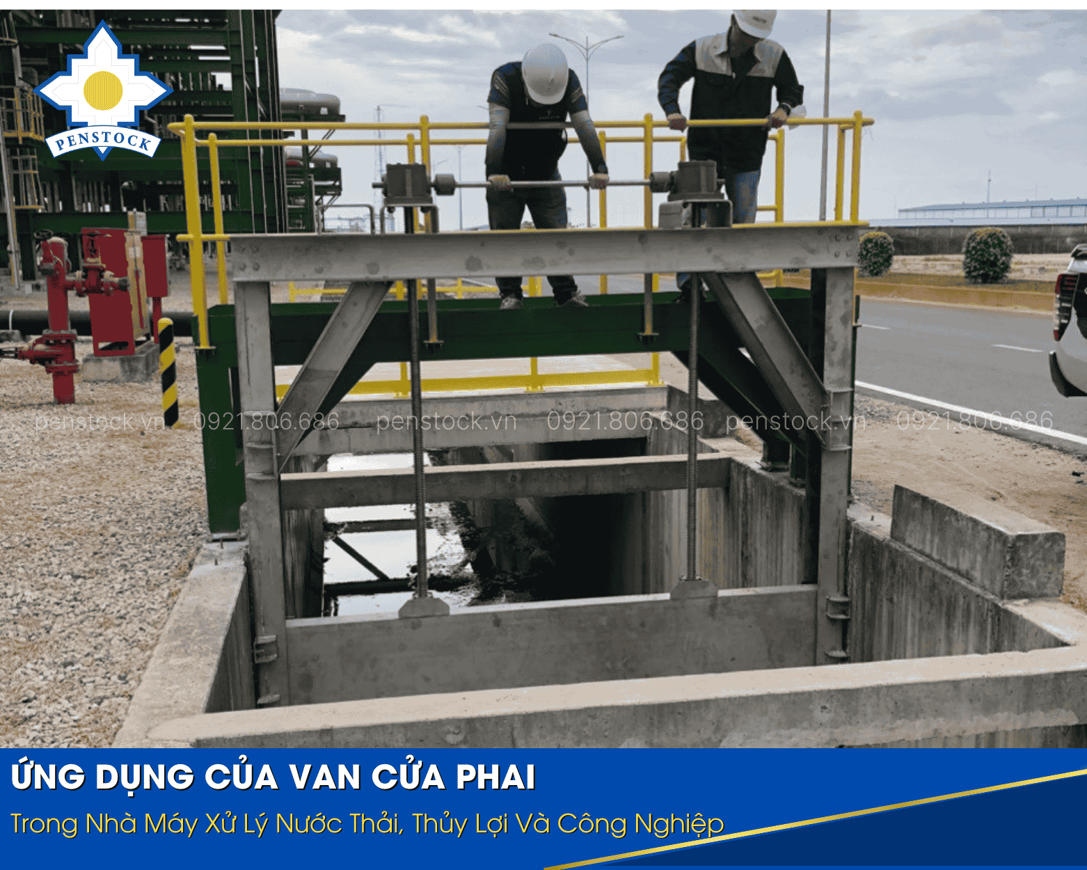 Ứng dụng của van cửa phai trong nhà máy xử lý nước thải, thủy lợi và công nghiệp