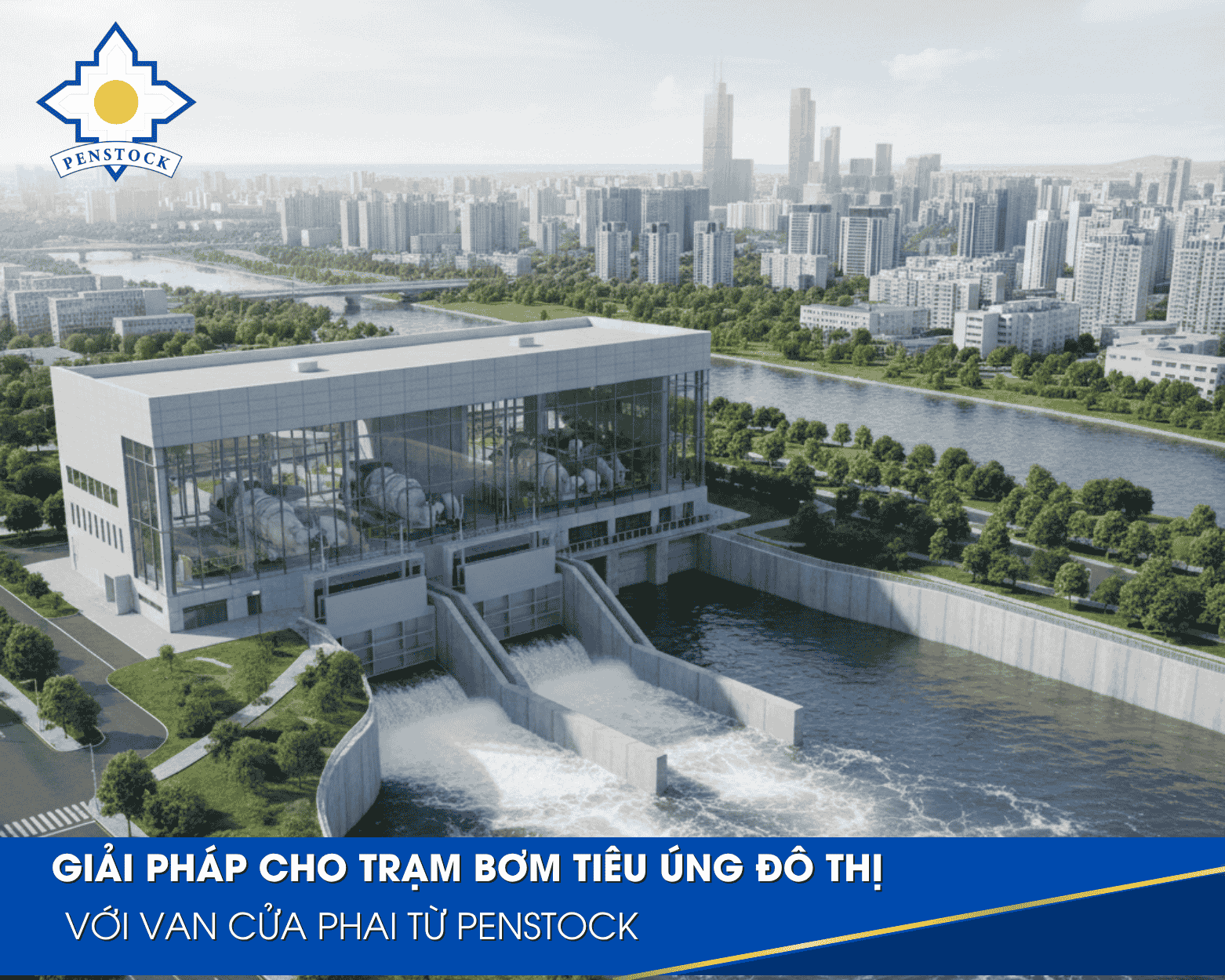 Giải Pháp Van cửa phai cho trạm bơm tiêu úng đô thị