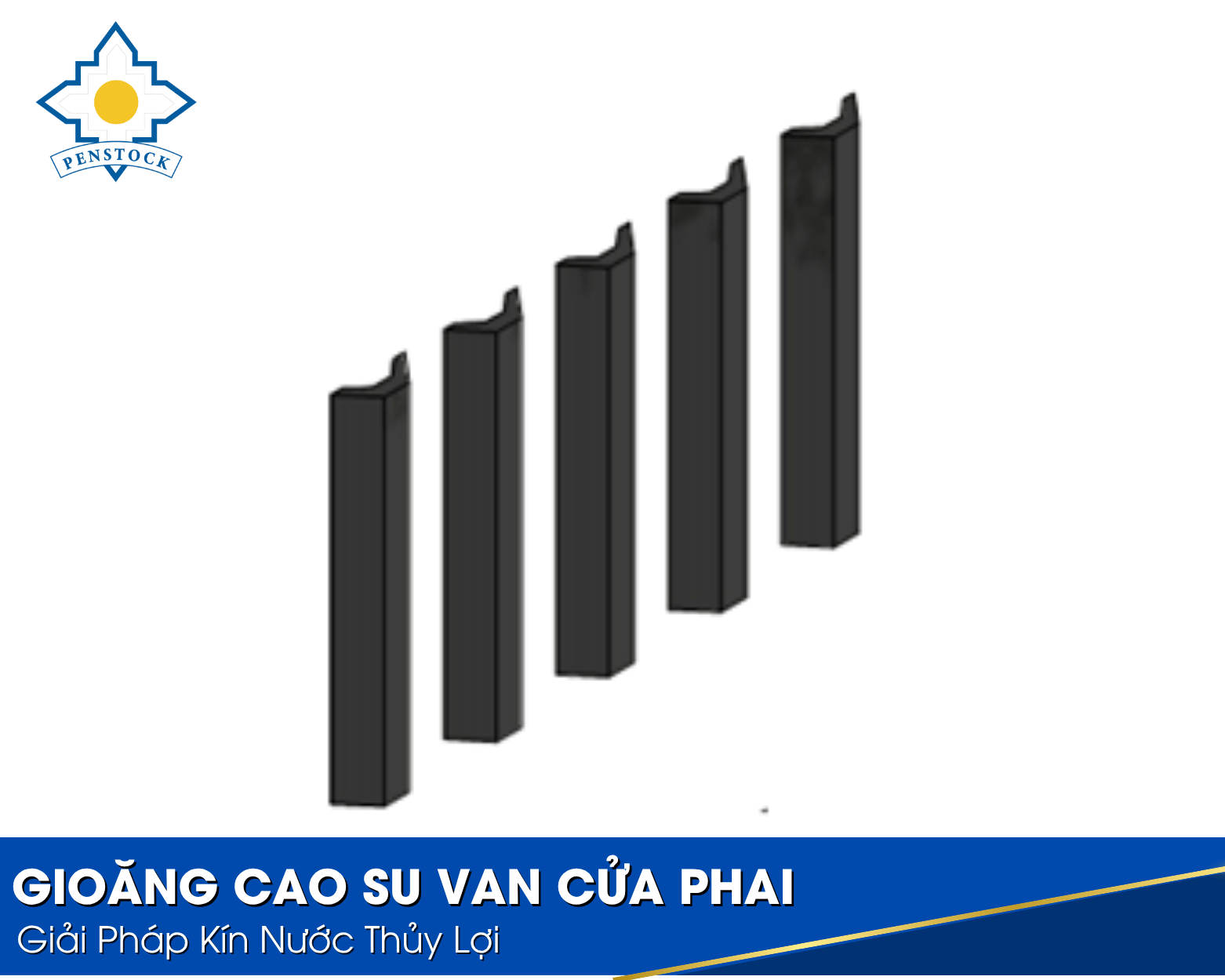 Gioăng cao su van cửa phai của Penstock giúp hạn chế thất thoát nước