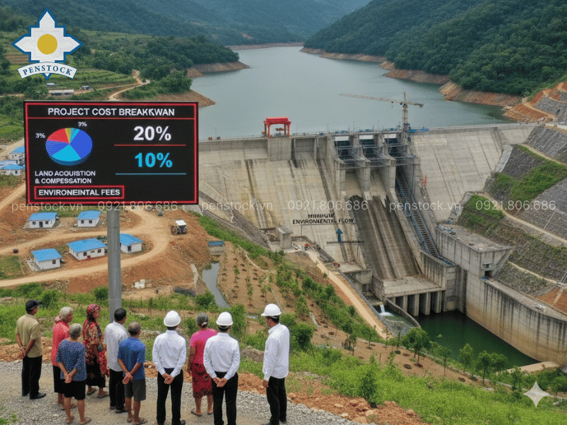 Các yếu tố phức tạp khi dự toán chi phí đền bù trong dự án thuỷ điện