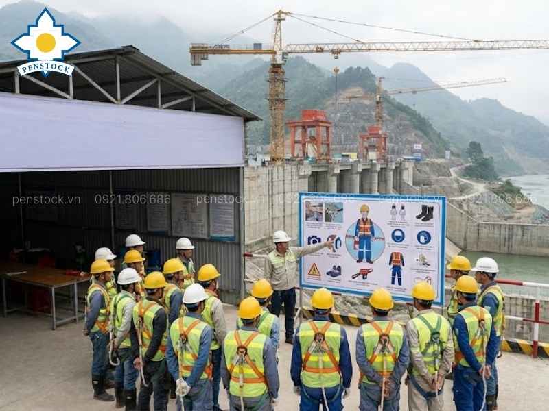Giải pháp đảm bảo an toàn thi công thủy điện