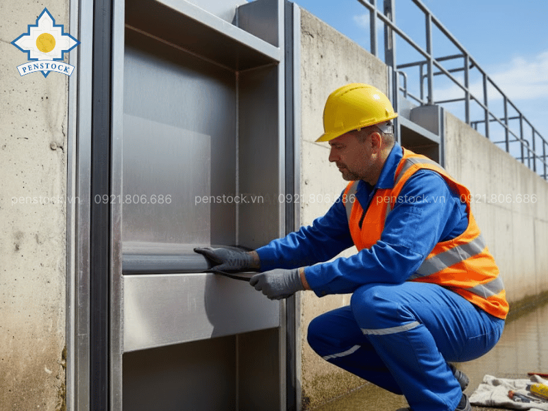 Thi công lắp đặt gioăng EPDM cho cửa van