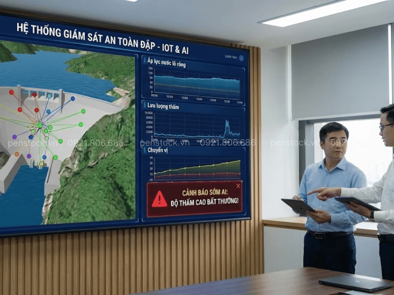 Hệ thống giám sát an toàn đập công nghệ IOT & AI