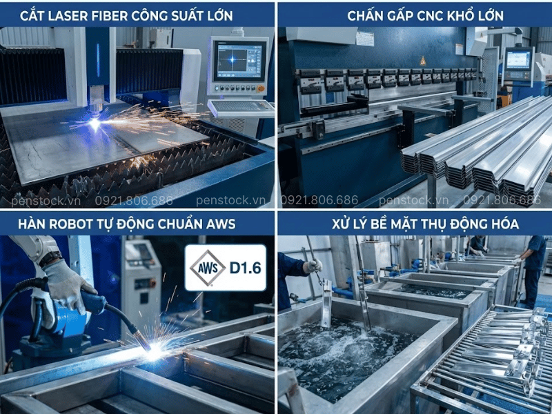 Năng lực sản xuất Penstock