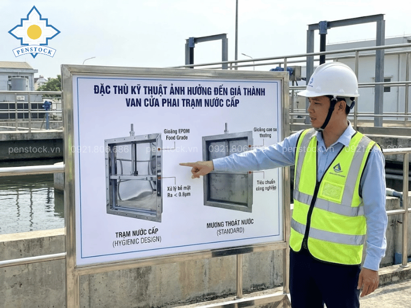Những yếu tố kỹ thuật ảnh hưởng đến giá van cửa phai trạm nước cấp