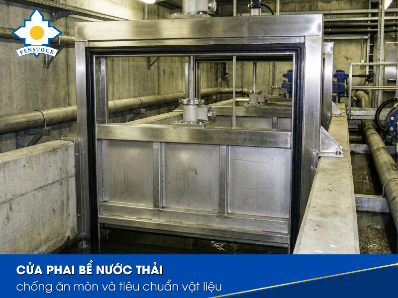 Van cửa phai bể chứa nước thải