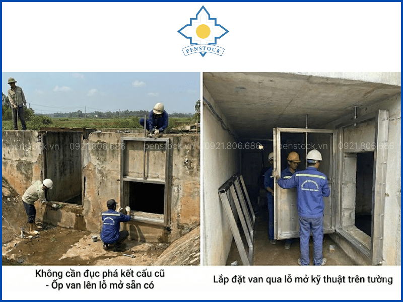Van cửa phai lắp tường - Giải pháp tối ưu cho dự án cải tạo