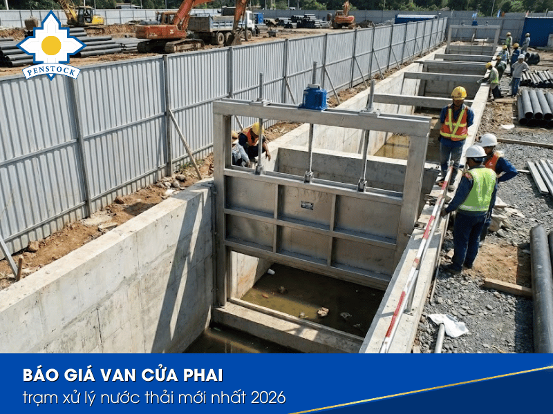 báo giá van cửa phai trạm xử lý nước thải