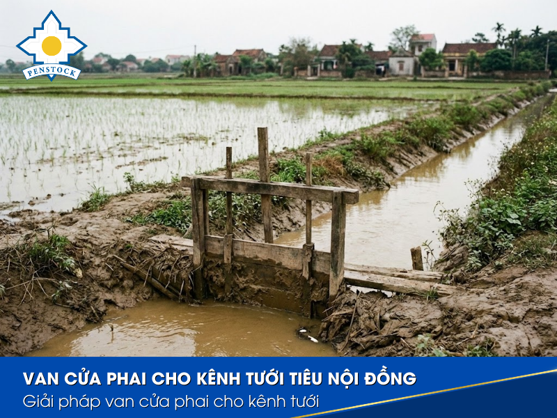 Giải pháp van cửa phai cho kênh tưới