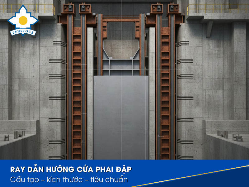 Tổng thể ray dẫn hướng trong đập