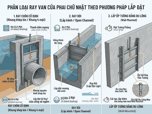 Phân Loại các loại ray van
