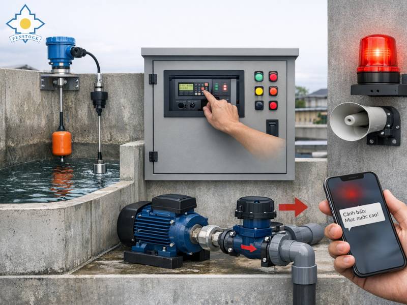 Hệ Thống Điều Tiết Mực Nước ảnh điều kiểu thực tế