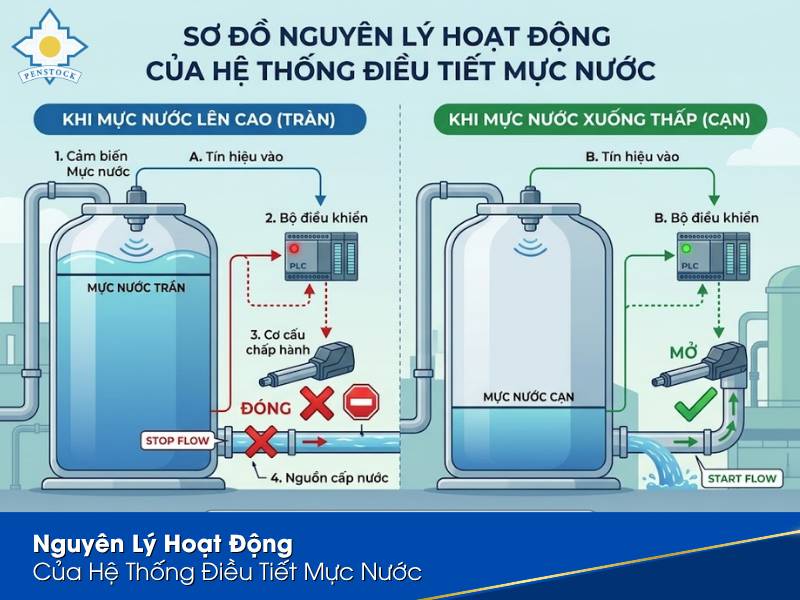 Sơ Đồ Van Điều Tiết Mực Nước Phổ Biến Nhất