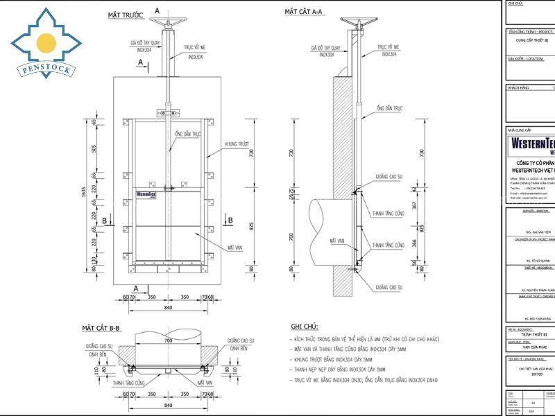 Tải bản vẽ cửa phai đập