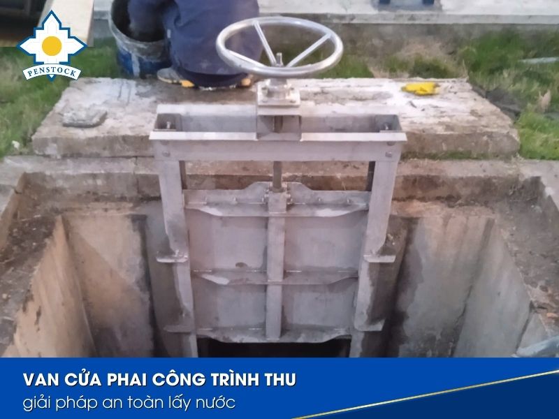 Van cửa phai công trình thu