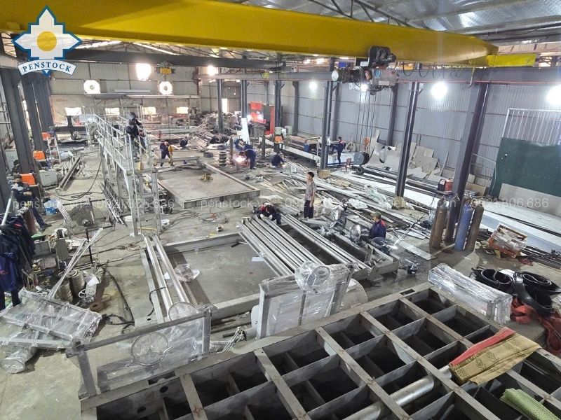 Nguyên lý hoạt động của van cửa phai trạm bơm