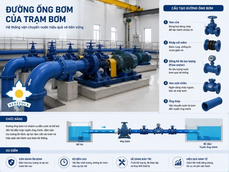 Đường ống bơm của trạm bơm (2)