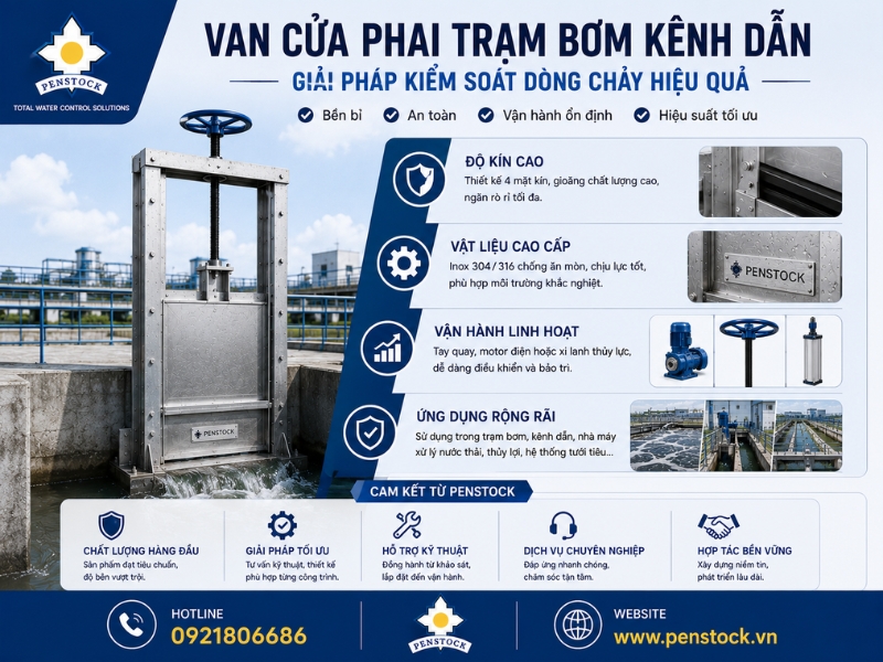 Đơn Vị Gia Công Van Cửa Phai Kênh Dẫn Uy Tín