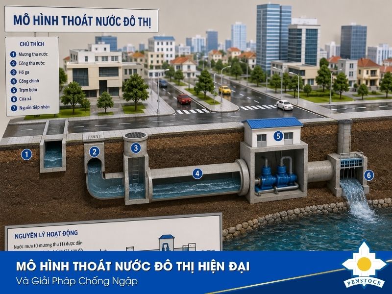 mô hình thoát nước đô thị
