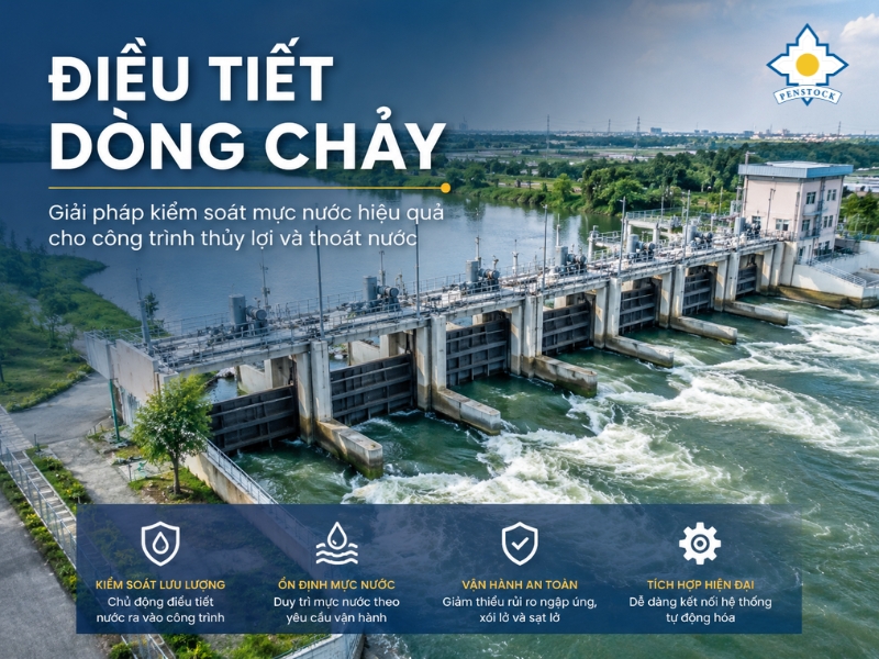 Điều Tiết Dòng Chảy Là Gì? Giải Pháp Kiểm Soát Mực Nước Hiệu Quả Trong Công Trình Thủy Lợi Và Thoát Nước