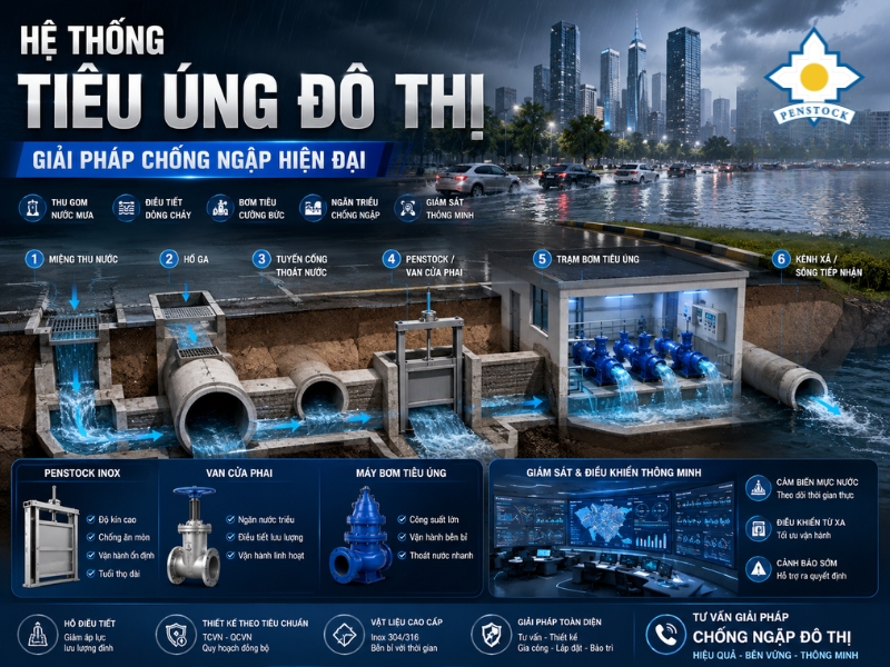 Hệ Thống Tiêu Úng Đô Thị: Giải Pháp Chống Ngập Hiện Đại Cho Thành Phố