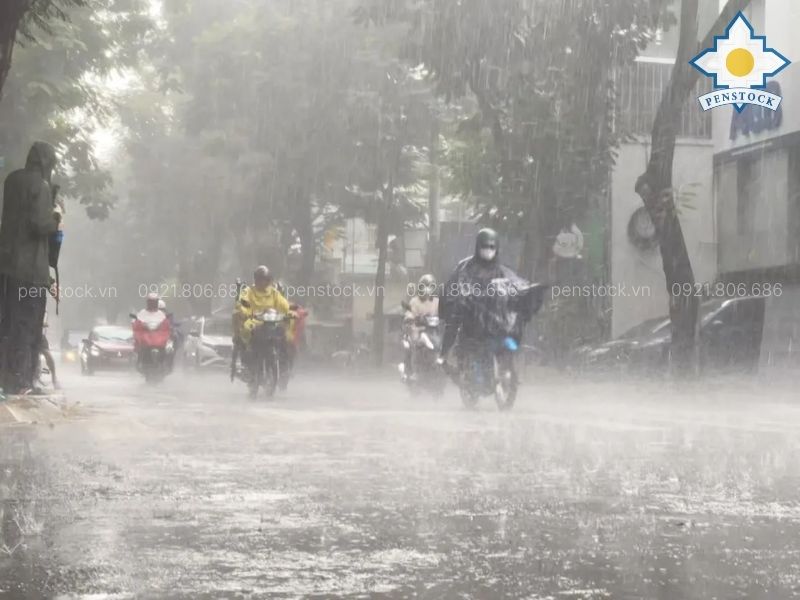 mưa lớn tại Hà Nội