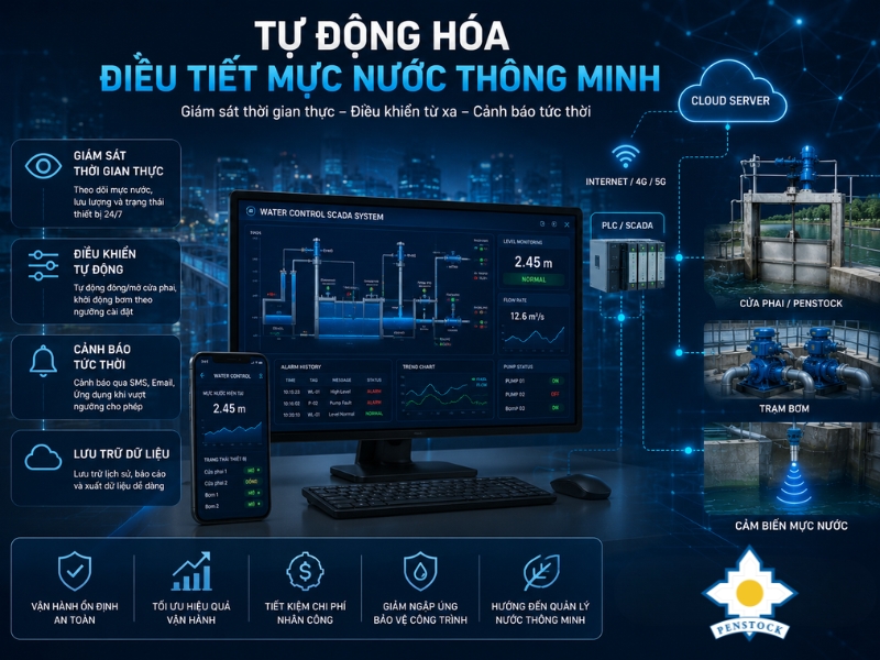 Xu Hướng Tự Động Hóa Trong Kiểm Soát Mực Nước