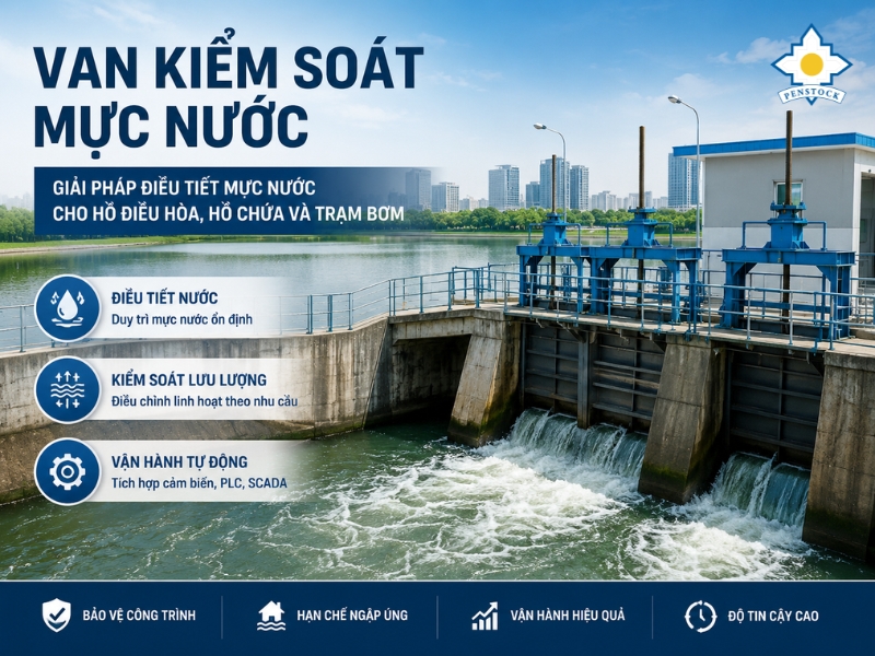 Van Kiểm Soát Mực Nước Là Gì? Giải Pháp Điều Tiết Mực Nước Hiệu Quả Cho Công Trình Nước