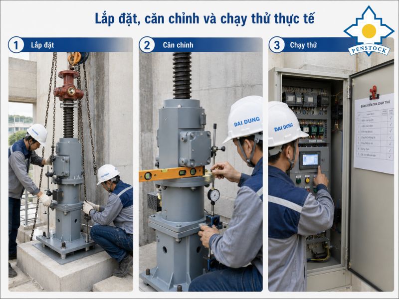 Lắp đặt máy nâng hạ