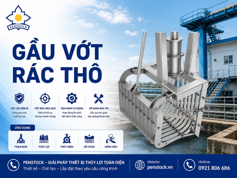 Gầu vớt rác thô
